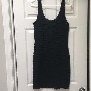 Layered black stretchy dress